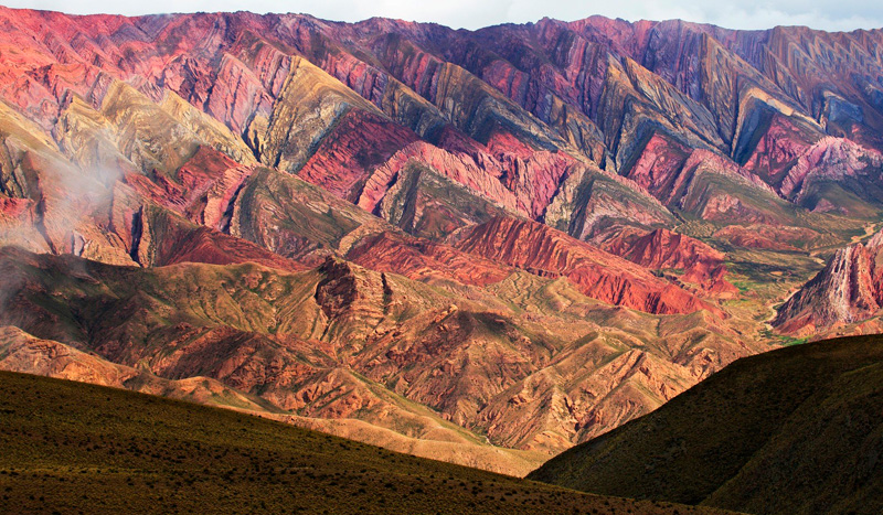 Humahuaca con Hornocal desde Jujuy
